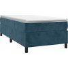 Box spring postel s matrací 90x200 cm samet [3144658] (Barva Tmavě šedá)