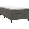 Box spring postel s matrací 90x200 cm samet [3144658] (Barva Tmavě šedá)