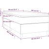Box spring postel s matrací 90x200 cm samet [3144658] (Barva Tmavě šedá)
