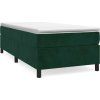 Box spring postel s matrací 90x200 cm samet [3144658] (Barva Tmavě šedá)