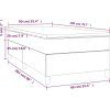 Box spring postel s matrací 90x200 cm samet [3144658] (Barva Tmavě šedá)