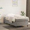 Box spring postel s matrací 90x200 cm samet [3144658] (Barva Tmavě šedá)