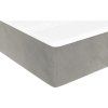 Box spring postel s matrací 90x200 cm samet [3144658] (Barva Tmavě šedá)