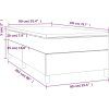 Box spring postel s matrací 90x200 cm samet [3144658] (Barva Tmavě šedá)
