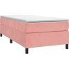 Box spring postel s matrací 90x200 cm samet [3144658] (Barva Tmavě šedá)