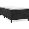 Box spring postel s matrací 90x200 cm samet [3144658] (Barva Tmavě šedá)