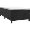 Box spring postel s matrací 90x200 cm samet [3144658] (Barva Tmavě šedá)