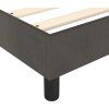 Box spring postel s matrací 90x200 cm samet [3144658] (Barva Tmavě šedá)