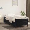 Box spring postel s matrací 90x200 cm samet [3144658] (Barva Tmavě šedá)