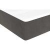 Box spring postel s matrací 90x200 cm samet [3144658] (Barva Tmavě šedá)