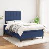 Box spring postel s matrací 120x200 cm textil [3141921] (Barva Světle šedá)