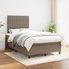 Box spring postel s matrací 120x200 cm textil [3141921] (Barva Světle šedá)