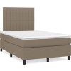 Box spring postel s matrací 120x200 cm textil [3141921] (Barva Světle šedá)
