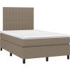 Box spring postel s matrací 120x200 cm textil [3141921] (Barva Světle šedá)