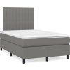 Box spring postel s matrací 120x200 cm textil [3141921] (Barva Světle šedá)