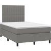 Box spring postel s matrací 120x200 cm textil [3141921] (Barva Světle šedá)