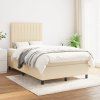 Box spring postel s matrací 120x200 cm textil [3141921] (Barva Světle šedá)