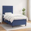 Box spring postel s matrací 100 x 200 cm textil [3141914] (Barva Tmavě šedá)