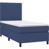 Box spring postel s matrací 100 x 200 cm textil [3141914] (Barva Tmavě šedá)