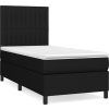 Box spring postel s matrací 80 x 200 cm textil [3141891] (Barva Černá)