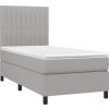 Box spring postel s matrací 80 x 200 cm textil [3141891] (Barva Černá)