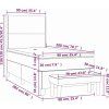 Box spring postel s matrací 90x200 cm samet [3137765] (Barva Tmavě moddrá)