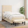 Box spring postel s matrací 90x200 cm textil [3136886] (Barva Tmavě šedá)