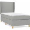 Box spring postel s matrací 80x200 cm textil [3128323] (Barva Modrá)