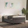 Box spring postel s matrací 120 x 200 cm samet [3144670] (Barva Tmavě šedá)