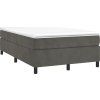 Box spring postel s matrací 120 x 200 cm samet [3144670] (Barva Tmavě šedá)
