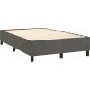 Box spring postel s matrací 120 x 200 cm samet [3144670] (Barva Tmavě šedá)
