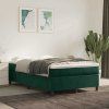 Box spring postel s matrací 120 x 200 cm samet [3144670] (Barva Tmavě šedá)