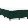 Box spring postel s matrací 120 x 200 cm samet [3144670] (Barva Tmavě šedá)