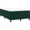 Box spring postel s matrací 120 x 200 cm samet [3144670] (Barva Tmavě šedá)