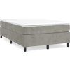 Box spring postel s matrací 120 x 200 cm samet [3144670] (Barva Tmavě šedá)