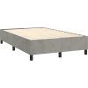 Box spring postel s matrací 120 x 200 cm samet [3144670] (Barva Tmavě šedá)