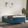 Box spring postel s matrací 120 x 200 cm samet [3144670] (Barva Tmavě šedá)