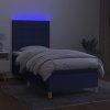 Box spring postel s matrací a LED 90x200 cm textil [3135409] (Barva Taupe)