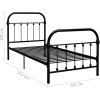 Rám postele kovový 90 x 200 cm [284498] (Barva Černá)