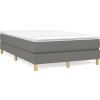Box spring postel s matrací 120x200 cm textil [3144160] (Barva Tmavě šedá)