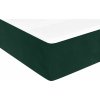 Box spring postel s matrací 100x200 cm samet [3144666] (Barva Tmavě zelená)