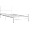 Rám postele kov 90 x 200 cm [284692] (Barva Bílá)