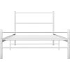 Rám postele kov 90 x 200 cm [284692] (Barva Bílá)