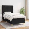 Box spring postel s matrací 90x200 cm textil [3128499] (Barva Modrá)
