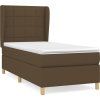 Box spring postel s matrací 90x200 cm textil [3128499] (Barva Modrá)