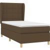 Box spring postel s matrací 90x200 cm textil [3128499] (Barva Modrá)