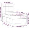 Box spring postel s matrací 90x200 cm textil [3128499] (Barva Modrá)