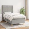 Box spring postel s matrací 90x200 cm textil [3128499] (Barva Modrá)
