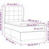 Box spring postel s matrací 90x200 cm textil [3128499] (Barva Modrá)