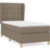 Box spring postel s matrací 90x200 cm textil [3128499] (Barva Modrá)